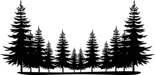 Pine Tree Silhouette