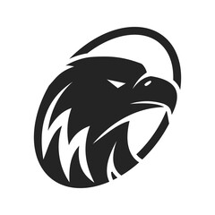 Falcon Logo template Isolated. Brand Identity. Icon Abstract Vector graphic