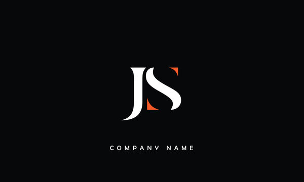 JS, SJ, J, S Abstract Letters Logo Monogram