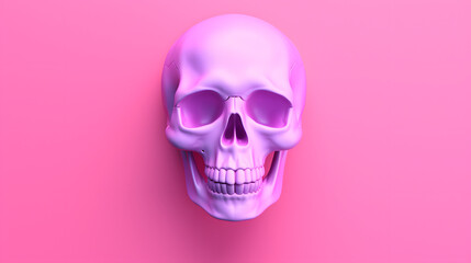 Human scull 3d rendering
