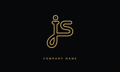 JS, SJ, J, S Abstract Letters Logo Monogram