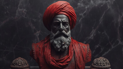 Sculpture of Ottoman Sultan. - obrazy, fototapety, plakaty