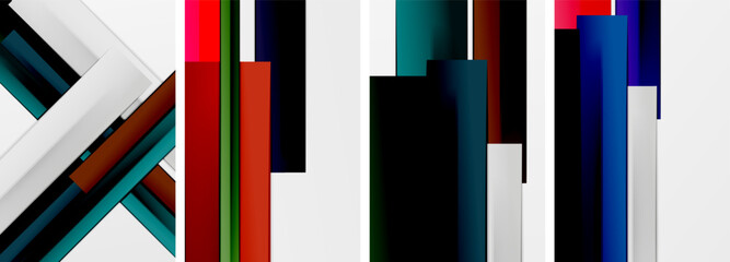 Fototapeta premium Stripes and lines poster abstract backgrounds. Vector illustration For Wallpaper, Banner, Background, Card, Book Illustration, landing page