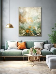 Vintage Nature in Abstract Form: Modern Canvas Decor for Inspirational Art