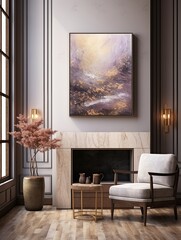 Abstract Nature Inspirations: Vintage Modern Canvas Art and Nature Display