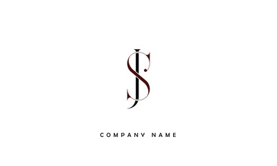 JS, SJ, J, S Abstract Letters Logo Monogram