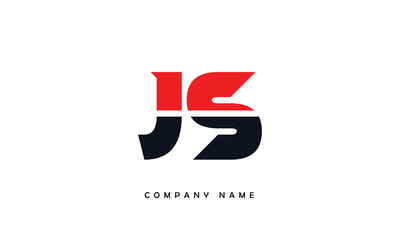 JS, SJ, J, S Abstract Letters Logo Monogram