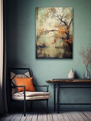 Abstract Nature Inspirations: Modern Design Wall Art for Vintage Decor
