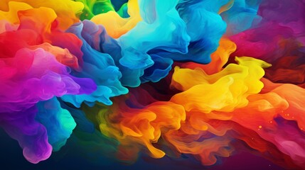 Vibrant abstract spectrum: lively hues blend in mesmerizing colorful background
