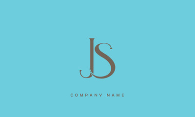 JS, SJ, J, S Abstract Letters Logo Monogram