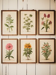 Antique Plant Illustrations: Rustic Botanicals for Vintage Wall Decor