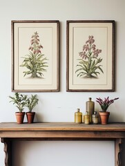 Antique Plant Illustrations: Vintage Field Painting for Rustic Decor