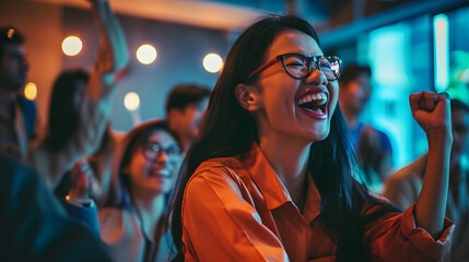 Daytime Office Celebrations: A Candid DSLR Capture with Vibrant Film