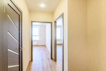 standard room interior apartment. view kind of decor home decoration in hostel house for sale. empty room renovated