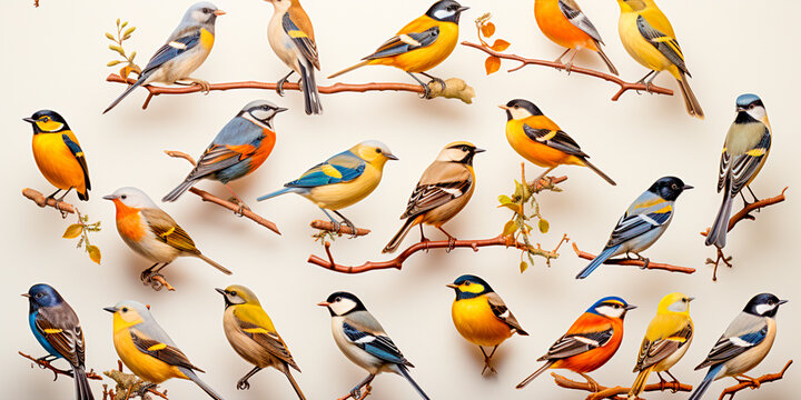 Transparent background allows for easy integration into various design projects High quality images of European birds Perfect for educational materials.presentations.and digital artwork