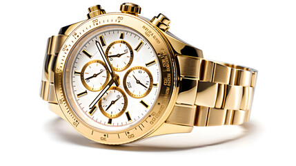 Swiss golden wrist watch