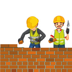 builder with wall