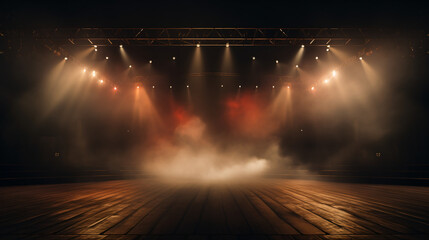 Empty concert stage