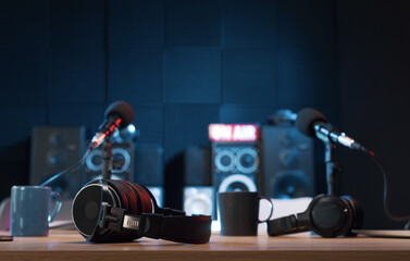 Radio broadcasting station professional equipment