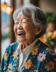 Fototapeta premium 笑顔のシニア女性