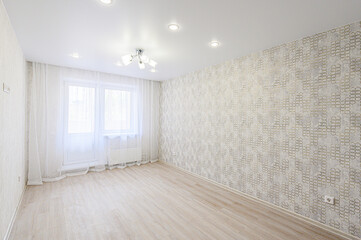 standard room interior apartment. view kind of decor home decoration in hostel house for sale. empty room renovated