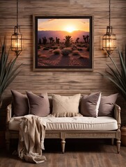 Boho Desert Sunset Imagery: Stunning Print for Boho-Chic Farmhouse Decor