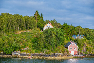 On the fjord journey from Bergenden to Flam you will see nature, mountains, sea, waterfalls, fishing towns, boats 
