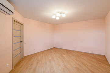 standard room interior apartment. view kind of decor home decoration in hostel house for sale. empty room renovated