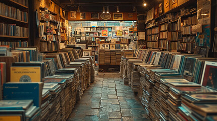 Fototapeta premium old library books