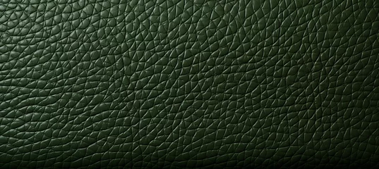 Deurstickers Green leather textured background with captions and copy space for design and advertising. © Andrei
