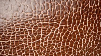 Beautiful luxury brown alligator skin background, surface graceful textured background, leather texture, copy space, close-up, macro.