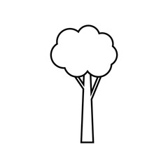 Tree icon vector. Nature illustration sign. green symbol.