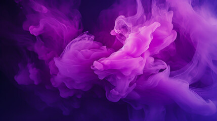 Beautiful luxury creative 3D modern abstract neon background consisting of purple pink blue smoke...