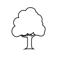Tree icon vector. Nature illustration sign. green symbol.