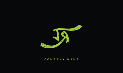 JR, RJ, J, R Abstract Letters Logo Monogram