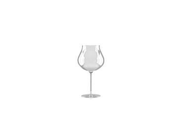 transparent sparkling glass wine glass