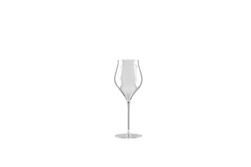 transparent sparkling glass wine glass