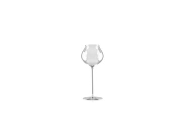 transparent sparkling glass wine glass