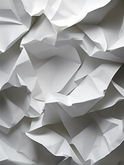 crumpled white paper