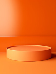 Modern round product advertising podium, booth, stage, product background, promotional event background