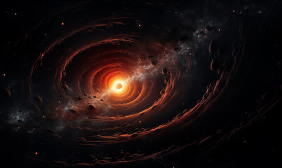 Obraz premium Abstract image of an infinite star field of space in the Universe.