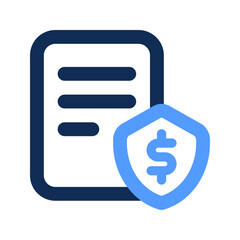 claim outline color icon