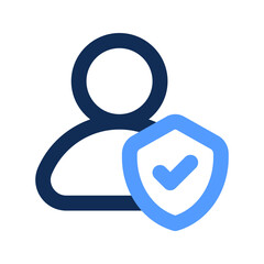 insurance agent outline color icon