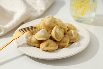 Dumplings, concept of tasty food, dough food