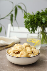 Dumplings, concept of tasty food, dough food