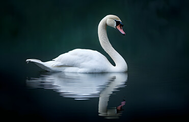 Fototapeta premium Swan Reflections