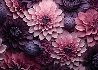 flowers in pink and purple color,