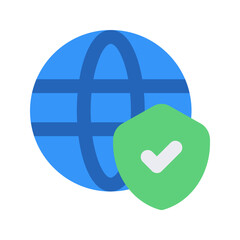 internet security flat icon