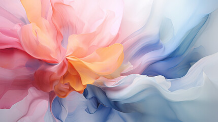 Hyperfeminine abstract background, soft pastels, elegant patterns, and a touch of contemporary flair Ai Generative