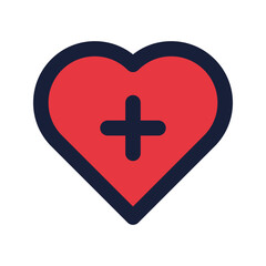 Obraz premium healthcare flat line icon